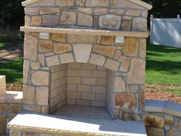 Prefab Fireplace Veneered With South Bay